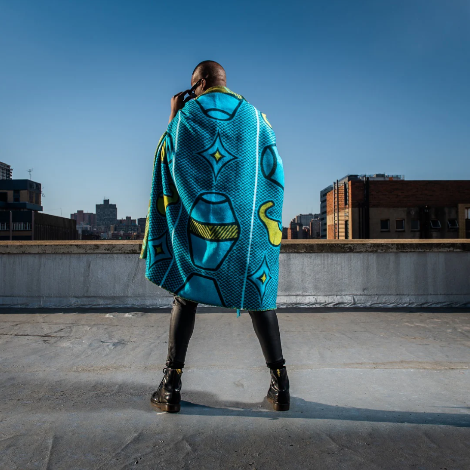 YBDC Throw - Moritsoana | Aqua/Yellow