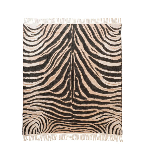 Zebra  Skin | Natural/Black